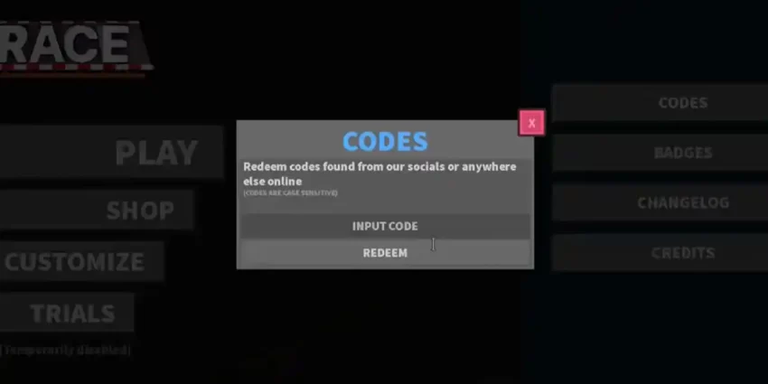 Como Resgatar Códigos Brace Roblox