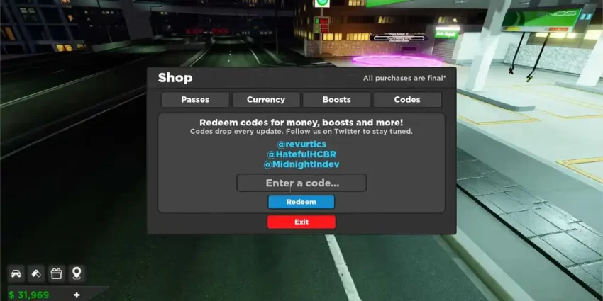 Como Resgatar Códigos Midnight Chasers Highway Racing Roblox