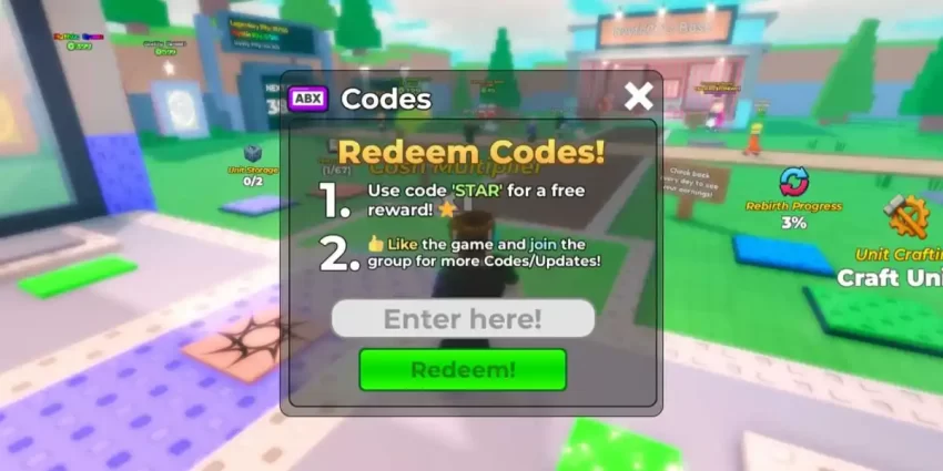 Como Resgatar Códigos Steal an Anime Roblox