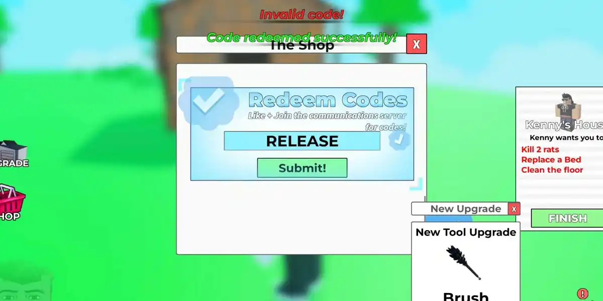 como resgatar Códigos Clean a House Roblox