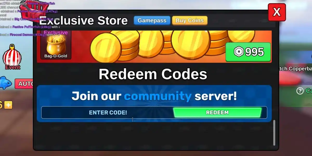 como resgatar Códigos Fish It Roblox