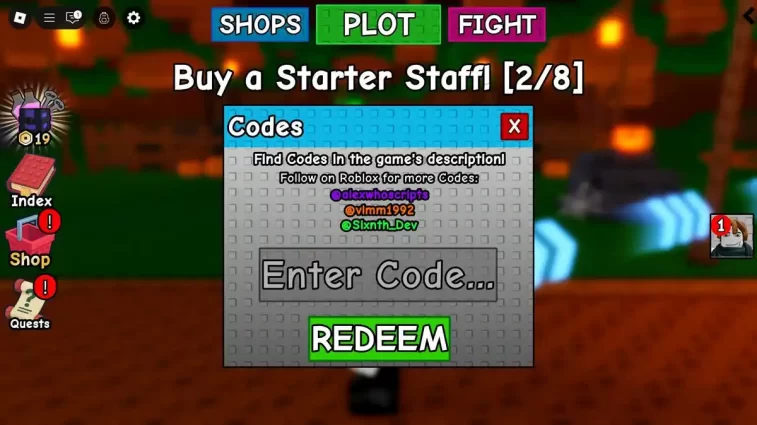 Como Resgatar Códigos Brew a Potion Roblox