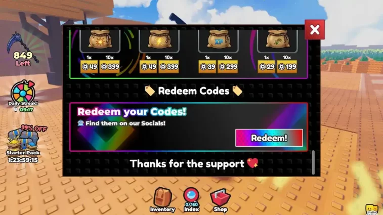 Como Resgatar Códigos Cut a Tree Roblox