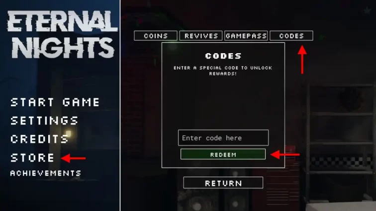Como Resgatar Códigos FNAF Eternal Nights Roblox