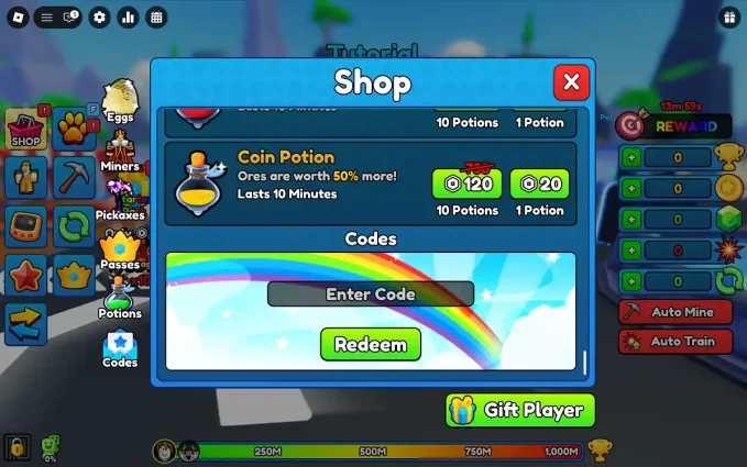 Como Resgatar Códigos Pickaxe Simulator Roblox