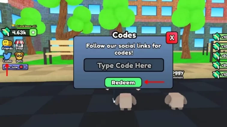 Como Resgatar Códigos Run and Jump Roblox