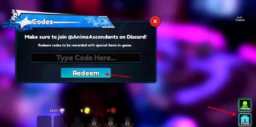 Como Resgatar Códigos Anime Ascendants Roblox
