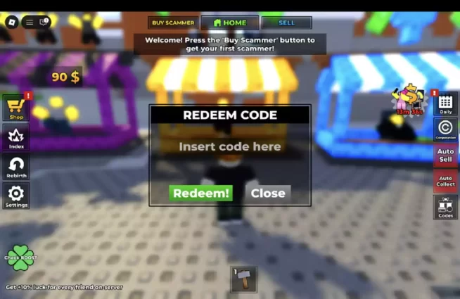 Como Resgatar Códigos Build A Scam Empire Roblox
