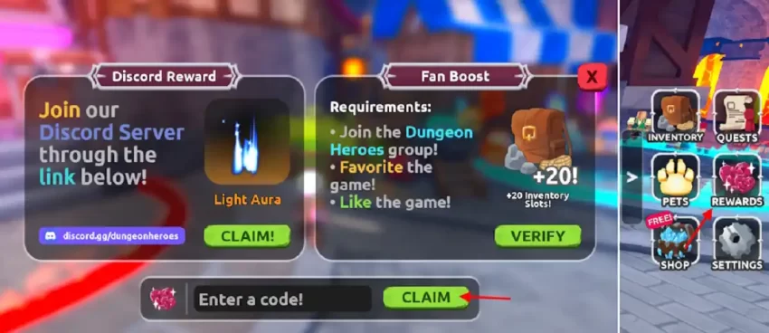 Como Resgatar Códigos Dungeon Heroes Roblox