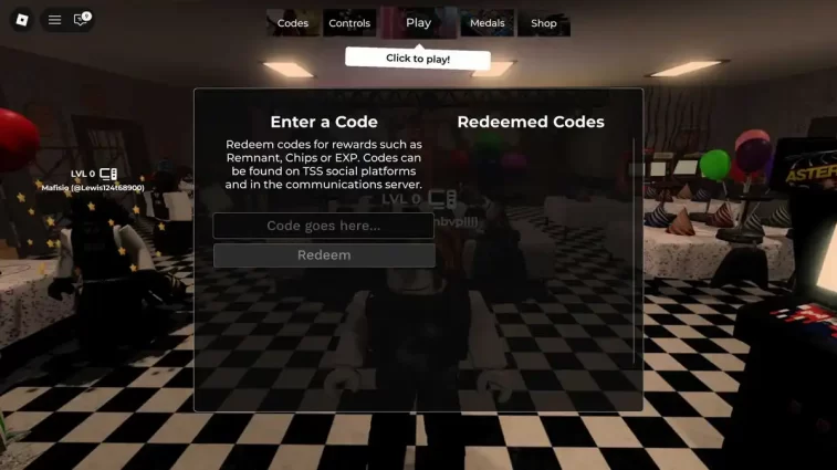 Como Resgatar Códigos FNAF Versus Roblox