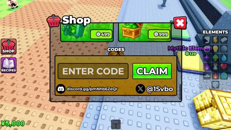 Como Resgatar Códigos Craft Anime Roblox