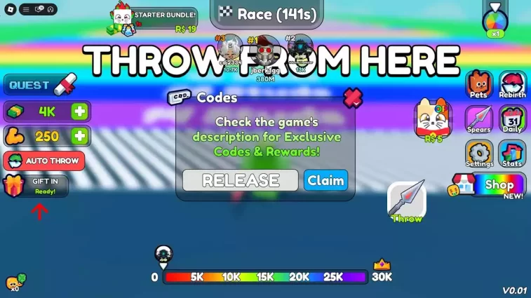 Como Resgatar Códigos Spear Training Roblox