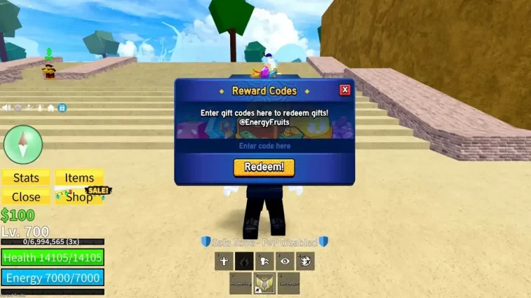 Como resgatar Códigos Cursed Fruits Roblox